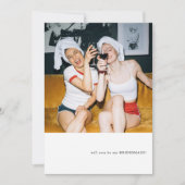 Vorschlag für ein einfaches Foto Einladung (Vorderseite)