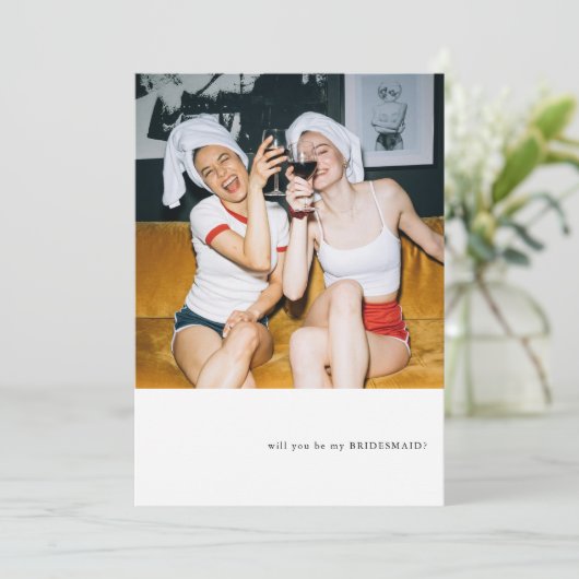 Vorschlag für ein einfaches Foto Einladung (Stehend Vorderseite)