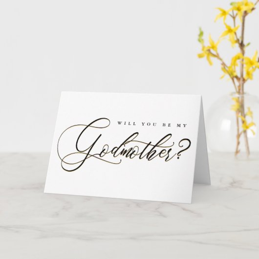 Vorschlag für ein elegantes Calligraphy Godmatt-Fo Karte (Gelbe Blume)