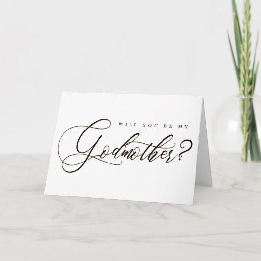 Vorschlag für ein elegantes Calligraphy Godmatt-Fo Karte (Vorderseite)