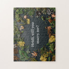 Vorschlag für ein Foto zur Verlobung von natürlich Puzzle