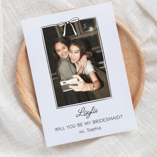 Vorschlag für ein handgeschriebenes Coquette Bow B Karte