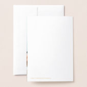 Vorschlag für ein kühnes Foto Bridesmaid Folienkarte (Rückseite mit Umschlag)