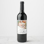 Vorschlag für ein Minimalistisches modernes Foto Weinetikett (Vorderseite)