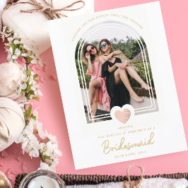 Vorschlag für ein modernes Extravagantes Bridesmai Postkarte
