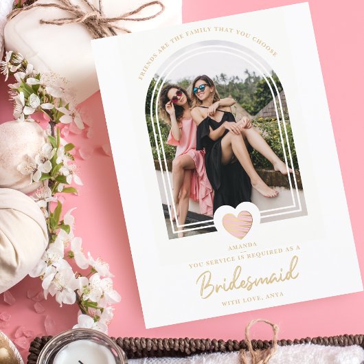 Vorschlag für ein modernes Extravagantes Bridesmai Postkarte
