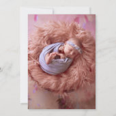 Vorschlag für ein modernes Foto Einladung (Rückseite)