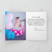 Vorschlag für ein modernes Foto Karte (Innenseite)