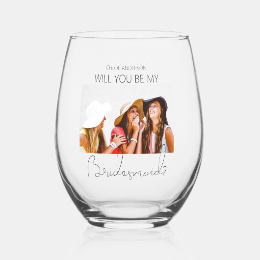 Vorschlag für ein modernes Foto Weinglas Ohne Stiel (Vorderseite)