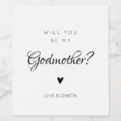 Vorschlag für ein modernes Godmets-Weinetikett Weinetikett (Einzelnes Label)