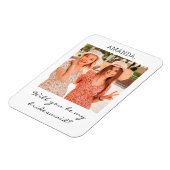 Vorschlag für ein modernes Personalisiertes Foto Magnet (Linke Seite)