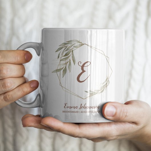 Vorschlag für ein personalisiertes Bridesmaid-Brau Kaffeetasse