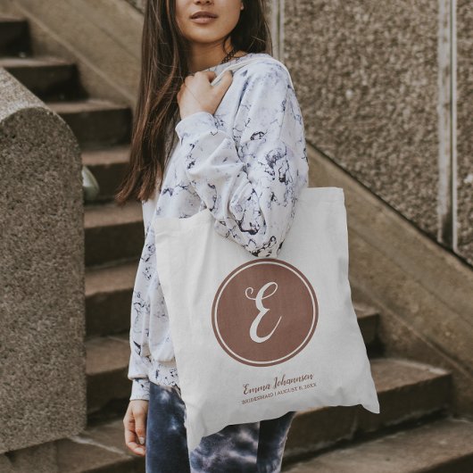 Vorschlag für ein personalisiertes Bridesmaid-Brau Tragetasche