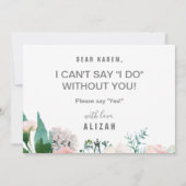 Vorschlag für ein romantisches Bauernmädchen Einladung (Rückseite)