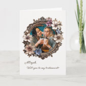 Vorschlag für ein viktorianisches Foto "Bridesmaid Einladung (Vorderseite)