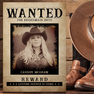 Vorschlag für ein Vintages Foto Gewollt Poster-Bri