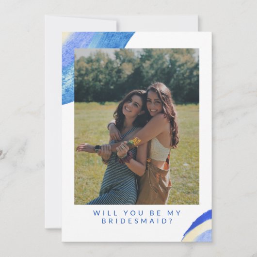 Vorschlag für eine abstrakte blaue Swirl-Foto-Brid (Vorderseite)