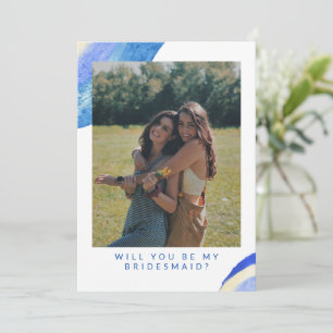 Vorschlag für eine abstrakte blaue Swirl-Foto-Brid