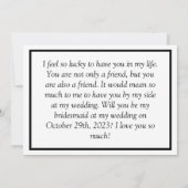 Vorschlag für eine afrikanisch-amerikanische Bride Einladung (Rückseite)