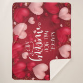 Vorschlag für eine benutzerdefinierte Ehe mit rote Sherpadecke (Vorderseite)