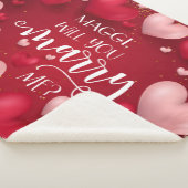 Vorschlag für eine benutzerdefinierte Ehe mit rote Sherpadecke (3/4)