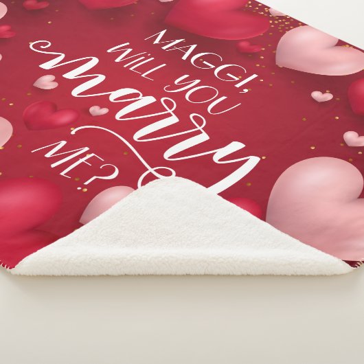 Vorschlag für eine benutzerdefinierte Ehe mit rote Sherpadecke (3/4)