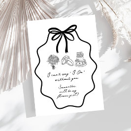 Vorschlag für eine Blütenblume von Hand gezeichnet Einladung