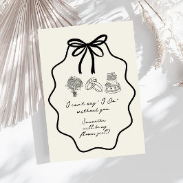 Vorschlag für eine Blütenblume von Hand gezeichnet Einladung