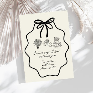 Vorschlag für eine Blütenblume von Hand gezeichnet Einladung