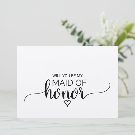 Vorschlag für eine einfache Kraft-Kalligrafie-Trau Einladung (Stehend Vorderseite)