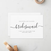 Vorschlag für eine elegante Calligrafy Classic Bri Mitteilungskarte (Vorderseite/Rückseite Beispiel)