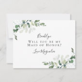 Vorschlag für eine Eukalyptus-Trauzeugin (Vorderseite)