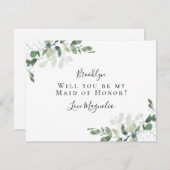 Vorschlag für eine Eukalyptus-Trauzeugin (Vorne/Hinten)