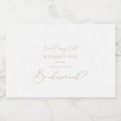 Vorschlag für eine Goldmedyllische Kalligrafie Schaumweinetikett (Einzelnes Label)