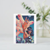 Vorschlag für eine grenzüberschreitende Ehe Postkarte (Stehend Vorderseite)