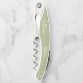 Vorschlag für eine grüne Bridesmaid-Pflanze Kellnermesser (Vorderseite)