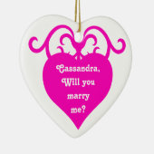 Vorschlag für eine Herz-Ehe Keramikornament (Rechts)