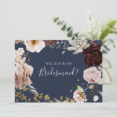 Vorschlag für eine Karte für die blaue Flora-Navy (Stehend Vorderseite)