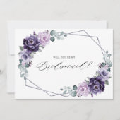 Vorschlag für eine lila Pflaumensilbe Einladung (Vorderseite)