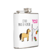 Vorschlag für eine lustige Trauzeugin, Niedliches Flachmann (Rechts)