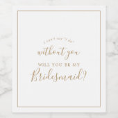 Vorschlag für eine Minimalistische Goldmedaille Weinetikett (Einzelnes Label)