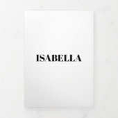 Vorschlag für eine Minimalistische moderne Zollver Dreifach Gefaltete Karte (Cover)