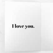 Vorschlag für eine Minimalistische moderne Zollver Dreifach Gefaltete Karte (Innen Erste Seite)