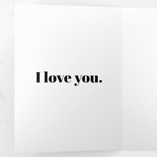 Vorschlag für eine Minimalistische moderne Zollver Dreifach Gefaltete Karte (Innen Erste Seite)