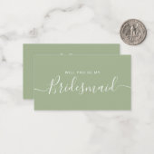 Vorschlag für eine Minimalistische Seite Mitteilungskarte (Vorderseite/Rückseite Beispiel)