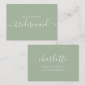 Vorschlag für eine Minimalistische Seite Mitteilungskarte (Vorne/Hinten)