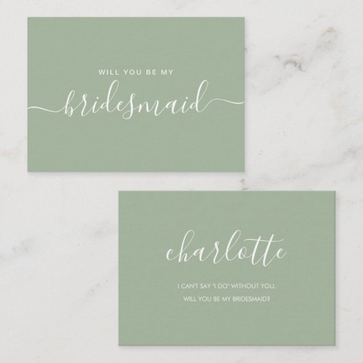 Vorschlag für eine Minimalistische Seite Mitteilungskarte (Vorne/Hinten)