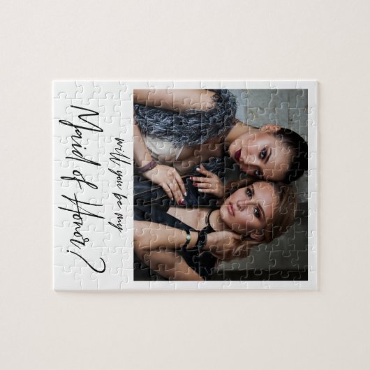 Vorschlag für eine Minimalistische Trauzeugin des Puzzle (Horizontal)