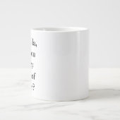Vorschlag für eine Minimalistische Trauzeugin Pers Jumbo-Tasse (Vorderseite)
