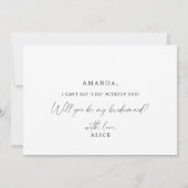 Vorschlag für eine moderne Kalligrafie Einladung (Rückseite)